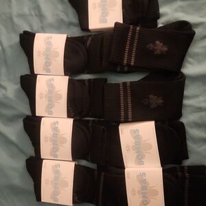 Bombas Black Crew Socks, 9 Pair, New, Sz Small